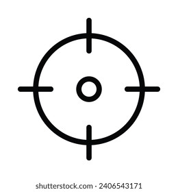 Vector gun target icon vector design on white