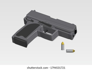 ilustración de arma vectorial para el diseño de juegos o cualquier proyecto creativo