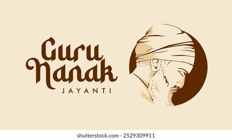 Vektorguru Nanak Jayanti Hintergrundvorlage