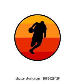 vector guy playing basketball on the run