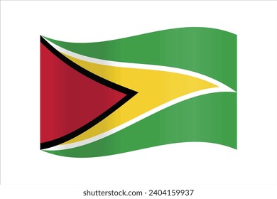 Vector Guyana ilustración de fondo de la bandera textura, mapa de áfrica, claro, viaje, ilustración 3d, abstracto, guinea,