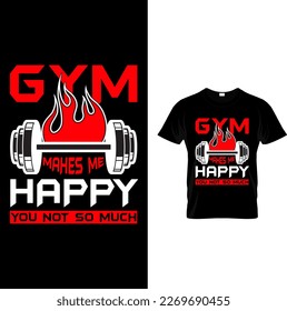 Vector gym t-shirt design. bodybuilders and fitness t-shirt design.