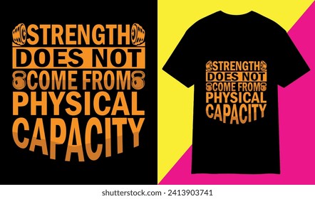Vektorgymnastik-T-Shirt-Design. Bodybuilder und Fitness-T-Shirt-Design