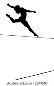 Vector - Gymnast on Floor