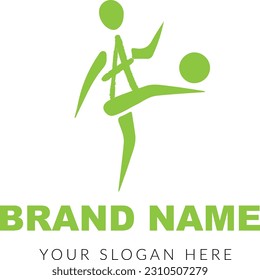 Vector Gymnastics logo with a letter 
