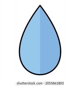 Vector H2O Filled Outline Icon Design
