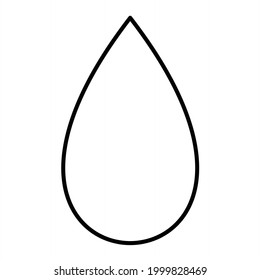 Vector H2O Outline Icon Design
