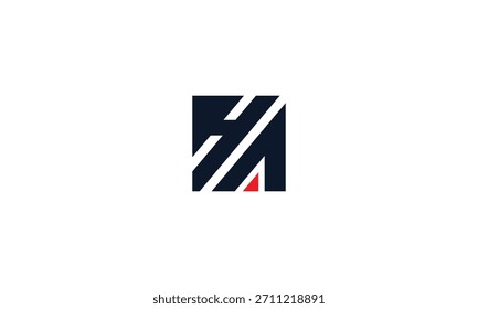 Vector HA Logo, Letter HA, AH Buchstaben Logo Design. Anfangsbuchstabe AH Großbuchstaben Monogramm Logo.