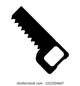 Vector hacksaw icon in trendy flat style, isolated on white background, for website design, app, logo, user interface.