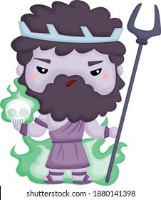 A vector of Hades the God of the Dead