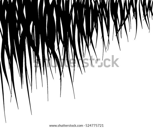 Vector Hair Contour Hair Strand Hair Stock Vector Royalty Free