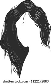 Vector hair for Illustration