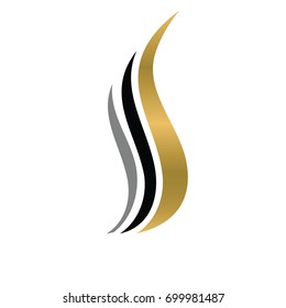 vector hair logo.luxury and modern style