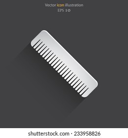 Vector hair salon tools. Comb. Eps 10 illustration.