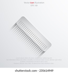 Vector hair salon tools. Comb. Eps 10 illustration.