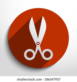 Vector hair salon tools with scissors