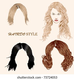 Vector Hairdo Style