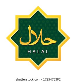Vector von Halal Logo und Halal Zeichen.