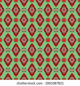 vector half drop pattern textile design illustration