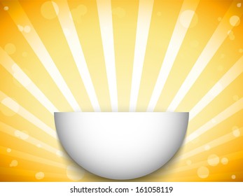 Vector - Half Open Circle with Yellow Stripes