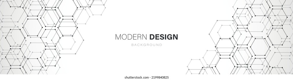 Vector halftone abstract background frame. Texture mechanisms of hexagons with dots, honeycombs. Digital technology design and engineering design, mobile connection. Mechanical engineering