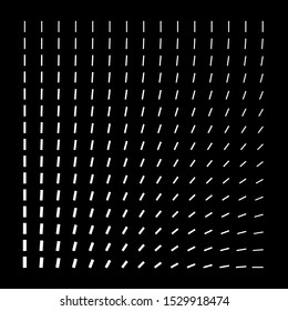 Vector halftone abstract background. Modern monochrome graphic texture. Trendy op art design element.