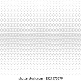 Vector Halftone abstract background. Monochrome triangle grid. Seamless modern polygonal texture.