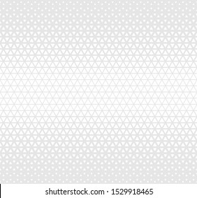 Vector Halftone abstract background. Monochrome triangle grid. Seamless modern polygonal texture.