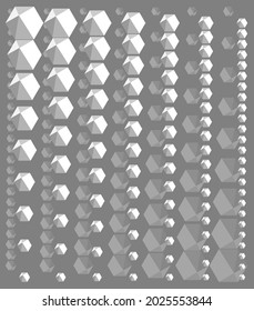 Fondo abstracto de medio tono vectorial. Malla triangular monocroma, hexágono. Textura poligonal moderna.