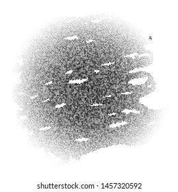 Vector Halftone Abstract Element. Design Template.