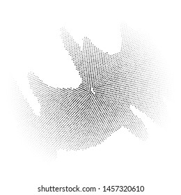 Vector Halftone Abstract Element. Design Template.