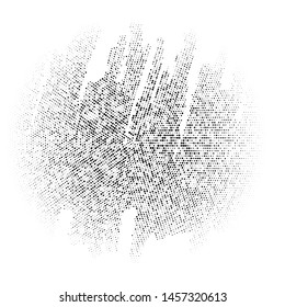 Vector Halftone Abstract Element. Design Template.