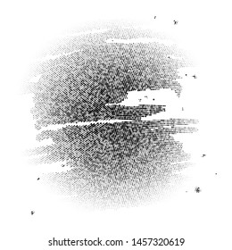 Vector Halftone Abstract Element. Design Template.