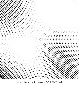 Vector halftone abstract transition dotted circular pattern wallpaper  Abstract  halftone effect black dots geometric background 
