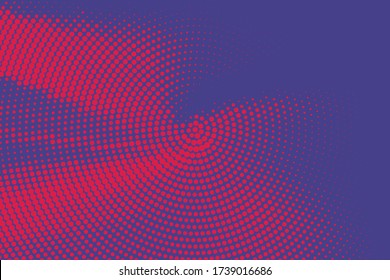Vector Halftone background. Purple Digital gradient. Dotted pattern with circles, dots, point large scale. Design element for web banners, posters, cards, wallpapers, sites, panels.