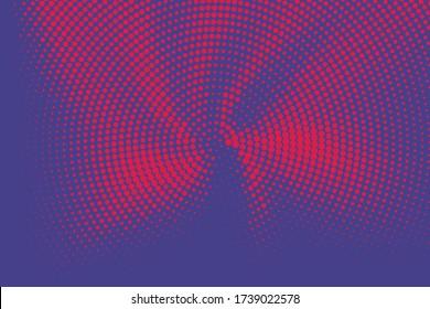 Vector Halftone background. Purple Digital gradient. Dotted pattern with circles, dots, point large scale. Design element for web banners, posters, cards, wallpapers, sites, panels.