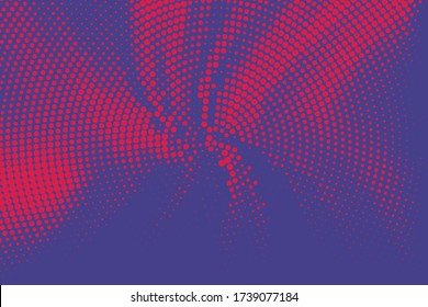 Vector Halftone background. Purple Digital gradient. Dotted pattern with circles, dots, point large scale. Design element for web banners, posters, cards, wallpapers, sites, panels.