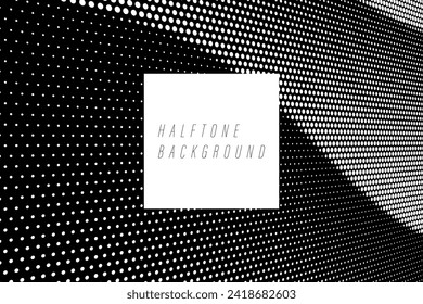 Vector halftone for backgrounds and designs