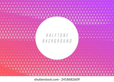 Vector halftone for backgrounds and designs