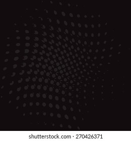 Vector halftone black dots, illustration. Background  