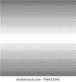 Vector halftone black dots on white background.