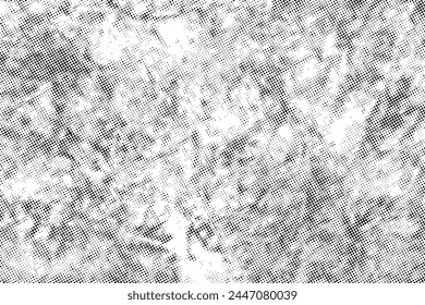 Vector halftone black dots pattern texture abstract background.