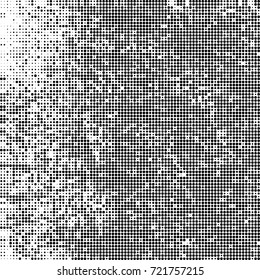 Vector halftone black and white. The texture of the spots of ink print and design. Abstract monochrome background