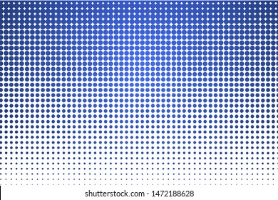 Vector halftone blue color. Gradient geometric vector colored pattern. Wallpaper retro template. Decoraton vector element. EPS 10