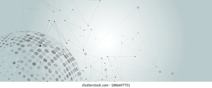 Vector halftone circle. Modern artistic illustration pattern. Graphic element banner background