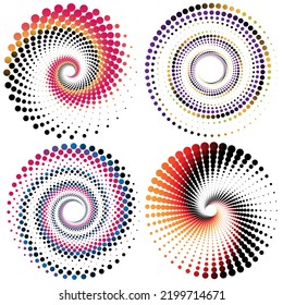 vector halftone collection stylish images design
