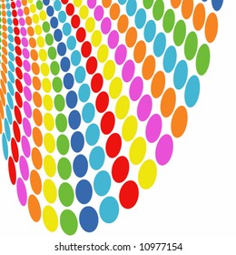 - Vector - Halftone colorful retro dots for background use.