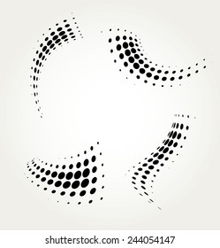 Vector halftone dots.