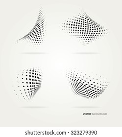 Vector halftone dots.