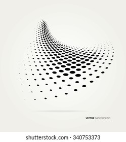 Vector halftone dots.
